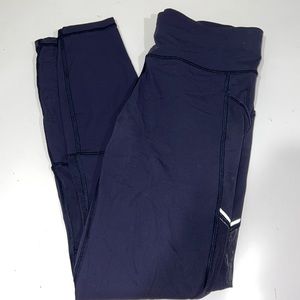 Lululemon Navy blue leggings, mesh